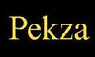 Black background with 'Pekza' text in gold
